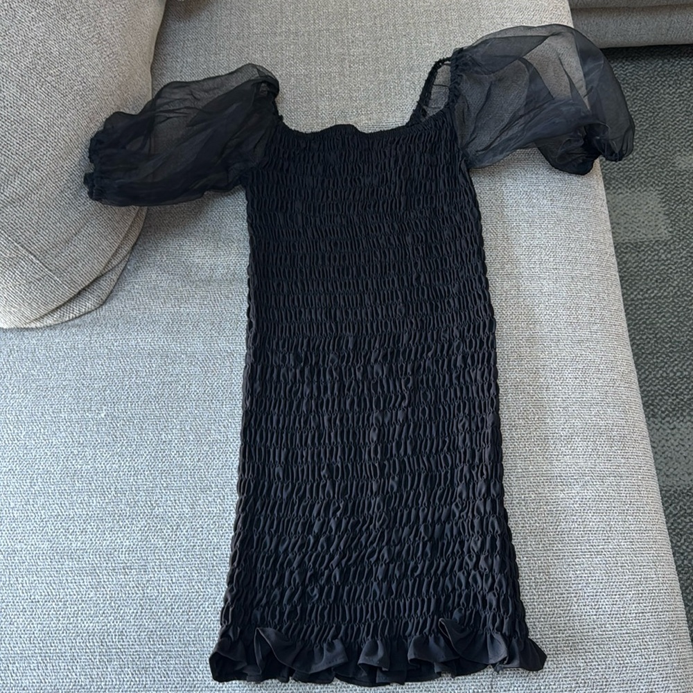 Black short cocktail dress